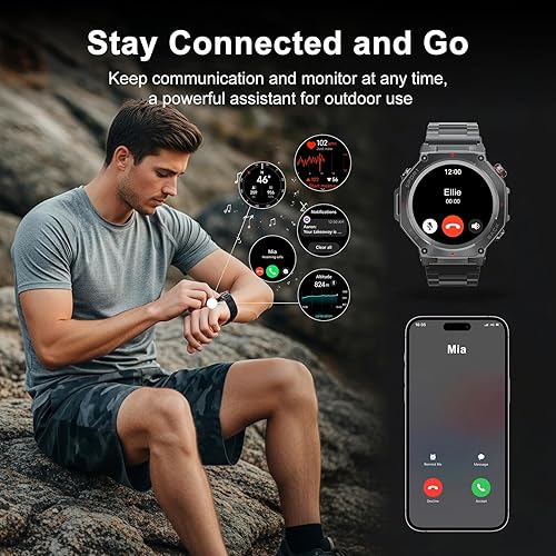Miniatura 6 de Keenergy - Reloj inteligente para hombres y mujeres, pantalla táctil HD de 1.5 pulgadas, reloj inteligente con rastreador de actividad física,