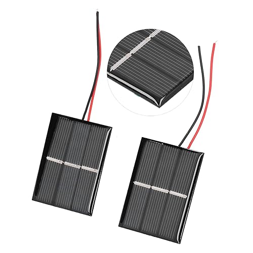 Miniatura 1 de Módulo de célula solar micro para bricolaje, módulo de panel solar de polisilicio pegamento células solares 1.693x2.165 in 0.4W 1.5V Micro Solar,