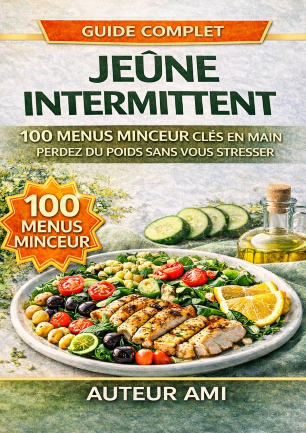MENUS POUR LE JEÛNE INTERMITTENT: 100 menus quotidiens prêts à l’emploi pour maigrir sans stress, sans privations et sans devoir décider chaque jour quoi manger