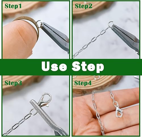 Miniatura 3 de 1000 anillos de acero inoxidable de 0.394in, calibre 18, anillos de metal cerrados pero sin soldar, anillos de conector de un solo bucle para joyas,