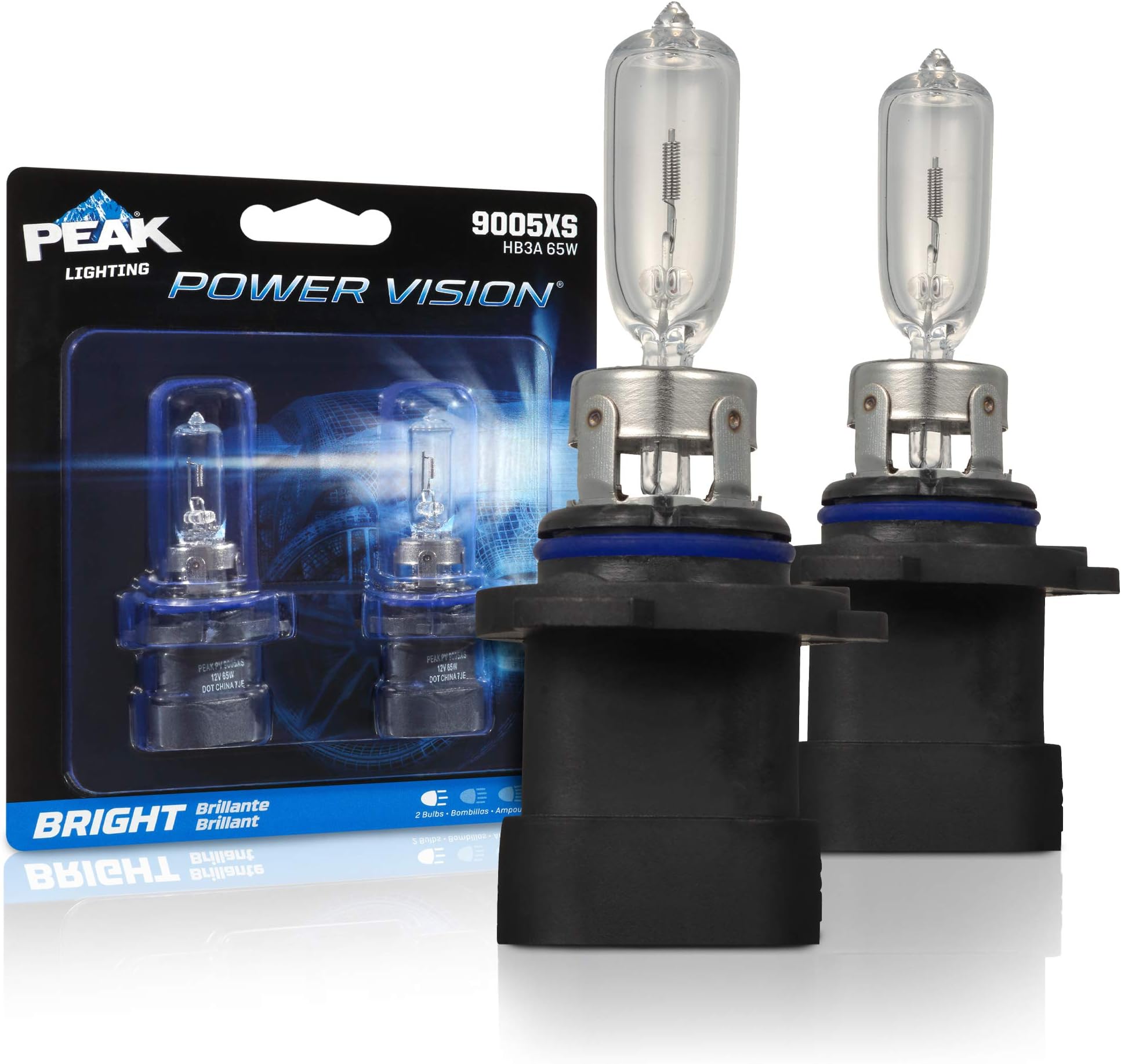 PEAKPower Vision Automotive High Performance 9005XS/HB3A 65W Headlights (2 Pack)