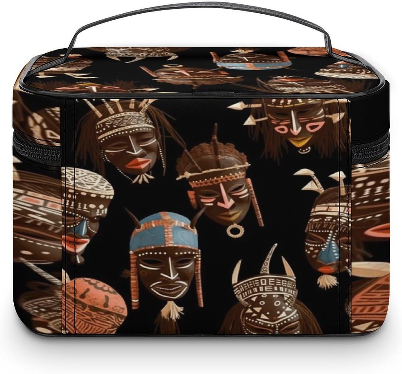 African Ritual Ethnic Tribal Travel Makeup Bag Cosmetic Bag Toiletry Bags image 3