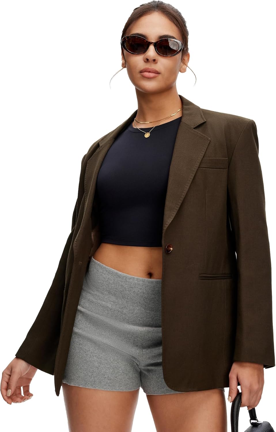 NANJI Crop Tops for Woman - Slim Fit Short Sleeve Crew Neck Cropped T Shirt, Basic Women's Crop Tee Casual Wear and Workout - Image 6