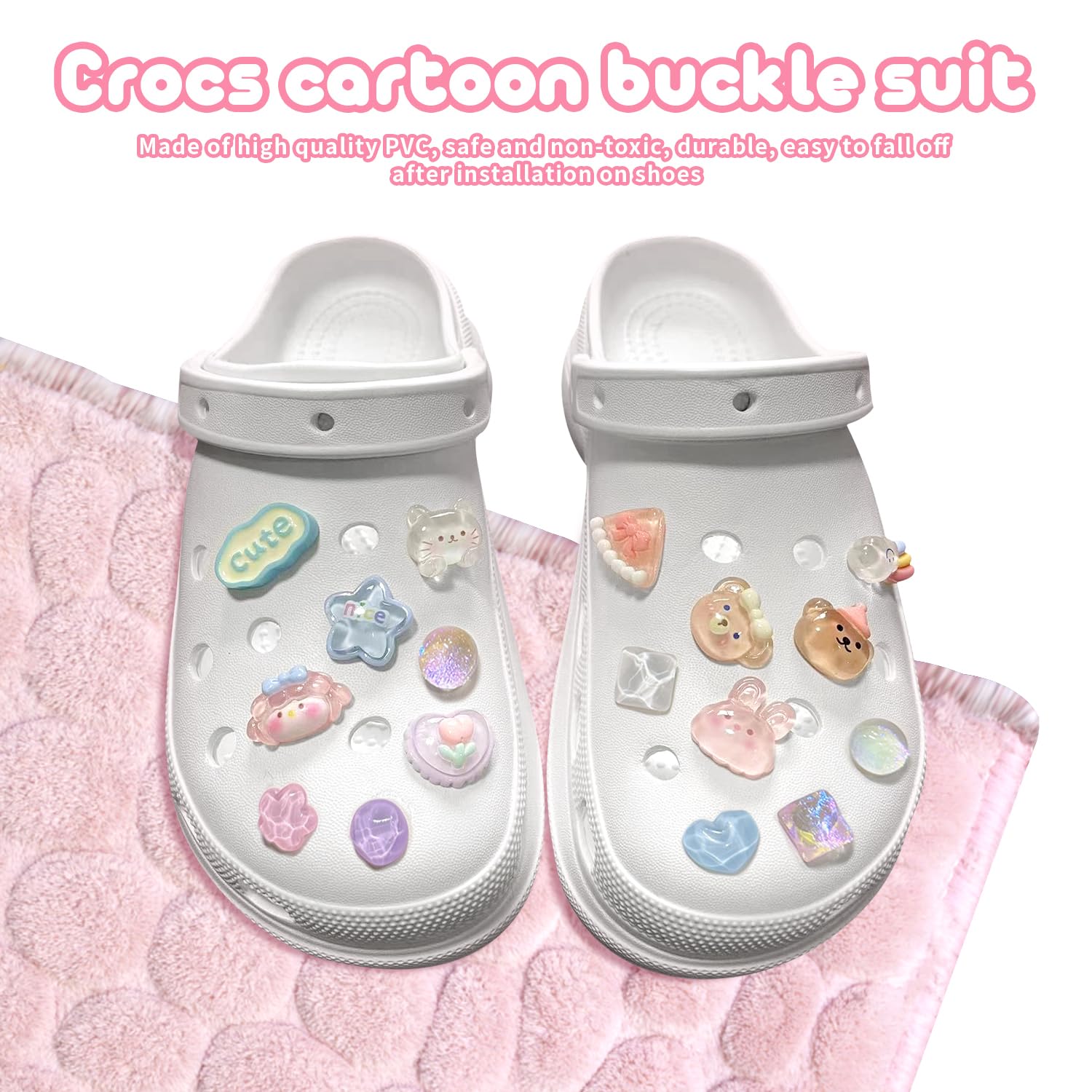 Zawieszka do Crocs, 26 sztuk zrób to sam zawieszki do butów, kreskówkowe zawieszki do butów, ozdobne szpilki, wiele stylów, kolorowe zawieszki do butów dla dziewczyn, kobiet, dorosłych