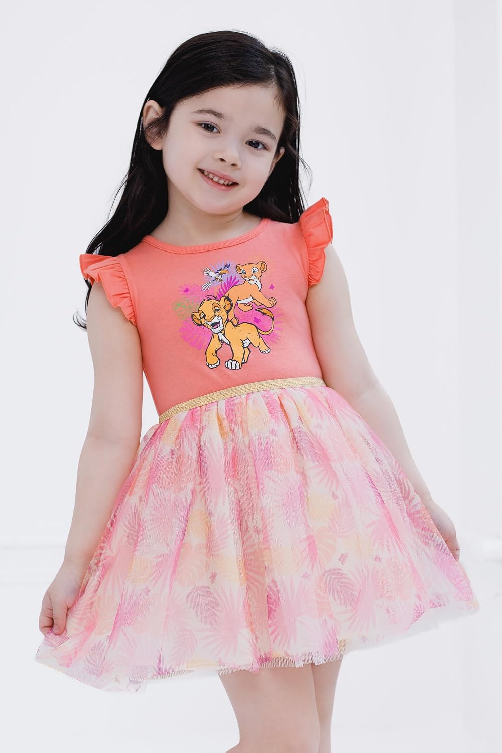 Disney Girls' Flutter Sleeve Tulle Tutu Dress for Baby & Kids image 2