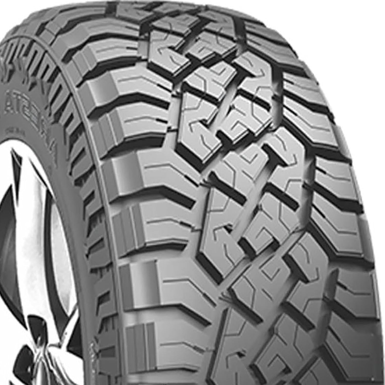 Arisun Aresta R/T ZG07 All-Terrain Mud Off-Road Light Truck Radial Tire-33X12.50R20LT 33X12.50X20 33X12.50-20 114Q Load Range E LRE 10-Ply BSW Black Side Wall