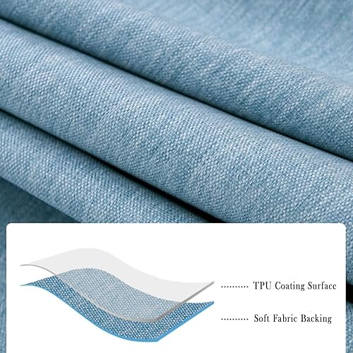 Miniatura 5 de Jeloris Mantel redondo impermeable a prueba de derrames y resistente a las manchas, sin arrugas, lavable, mantel decorativo de tela para cocina,