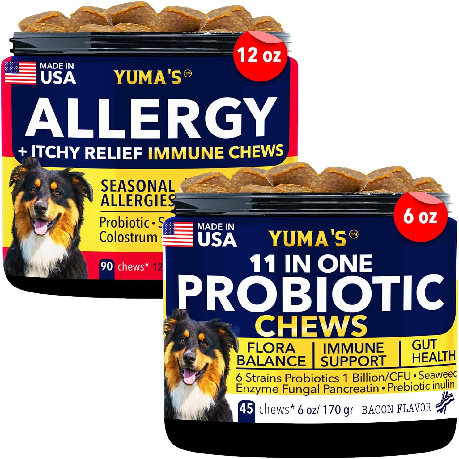 YUMA'S Probiotic for Dogs and Puppies 45 chews (6 oz