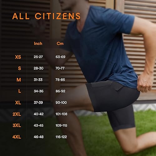 Miniatura 2 de All Citizens Pantalones cortos deportivos de compresión para hombre, ropa interior atlética de alto rendimiento para correr y entrenar