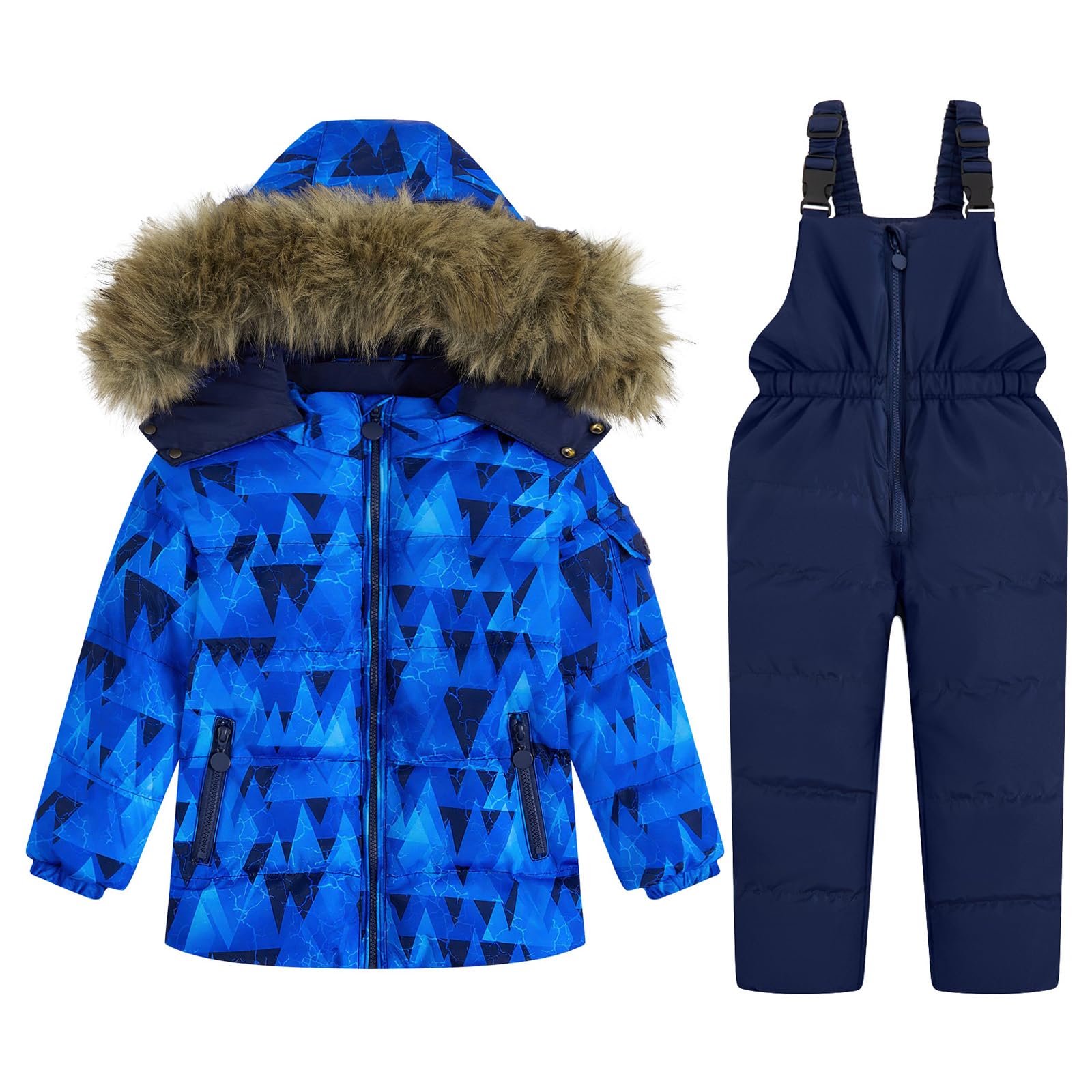 Enfant Combinaison De Ski Hiver Chaud Bébé 2 Pièces Doudoune