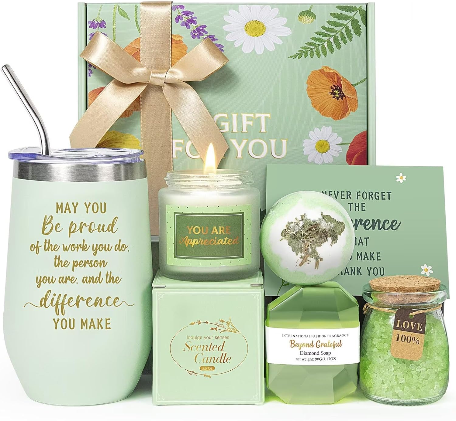 Thank You Gifts Basket for Women,Appreciation Gifts for Women,Nurse,Friends,Mom,Her,Teacher Employee Appreciation Gifts Boxes Thanksgiving Christmas Birthday Gift Set