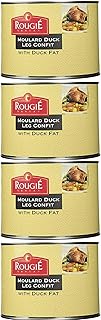 Rougie Confit of Duck Legs, 4 legs, 52.91oz. (4 Pack)