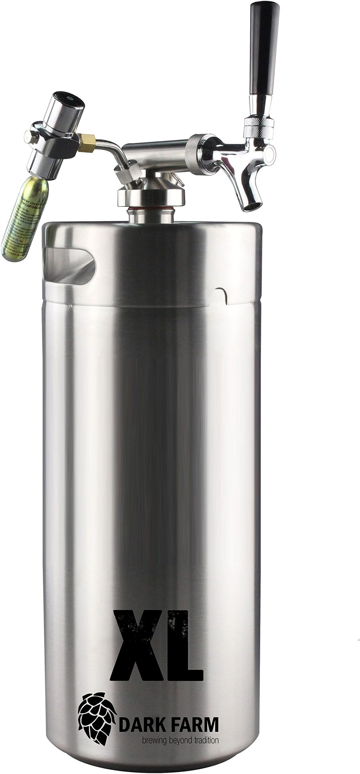 Portable Home Brew Draft System 10L Mini Keg/Growler with CO2 Dispenser