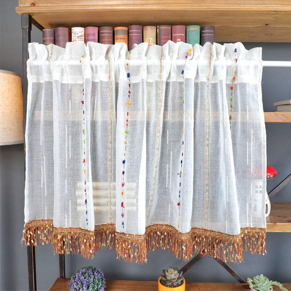 Cortina semi transparente rUrEu para ventanas de cocina y desayunadores modernos