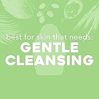 Vista 3 de OGX Exfoliante corporal Sensitive + agua de rosas y sal marina rosa + cuarzo rosa, gel de ducha corporal exfoliante diario suave que suaviza