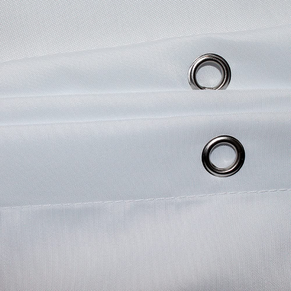Rideau De Douche Extra Large 180-300 Cm - Polyester Imperméable Anti-Moisissure Avec Ourlet Lesté Gris - 5