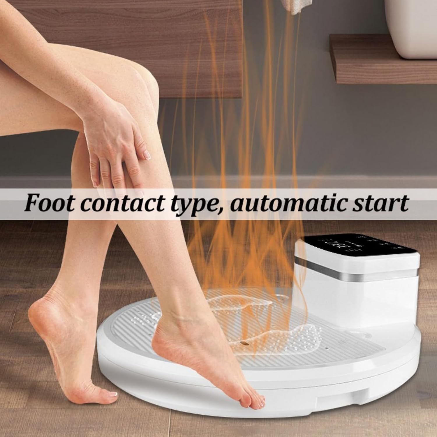 Full Body Dryer, High Speed Body Heater Blow Dryer, Shower Dryer, Foot Touch Screen, Non-Slip Feet, Cool/Warm Breeze, for Bathroom, Body Care at Home, Hotel, (White)