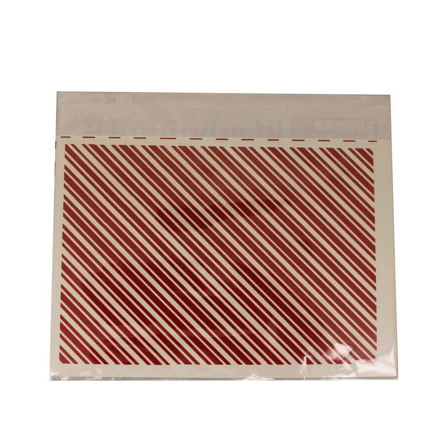 Red Candy Stripe Enamel Decal