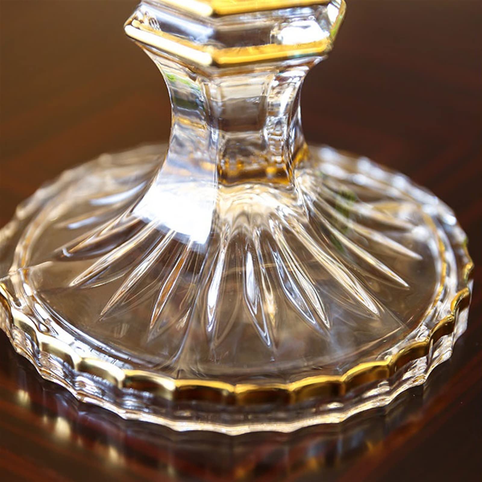 Corbeille à Fruits en Verre de Haute qualité, Bol à Fruits créatif à Pied Haut, Table Basse de Salon de Luxe légère, Assiette à Bonbons et collations, Plat à Fruits