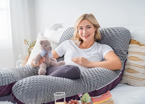 Miniatura 5 de Meiz Almohada de embarazo, almohada corporal de embarazo, almohadas de embarazo para dormir, almohada de maternidad para mujeres embarazadas con