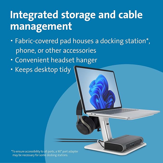 Kensington SmartView Riser Aluminio Organizador para Laptop (K50825WW) miniatura 4