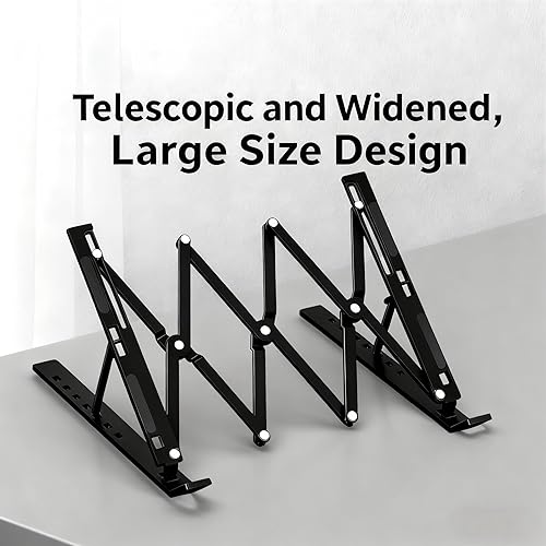 Miniatura 6 de Soporte ajustable para laptop  Elevador de aluminio para laptop para escritorio  Compatible con MacBook AirPro, Dell, HP, Lenovo y todas las