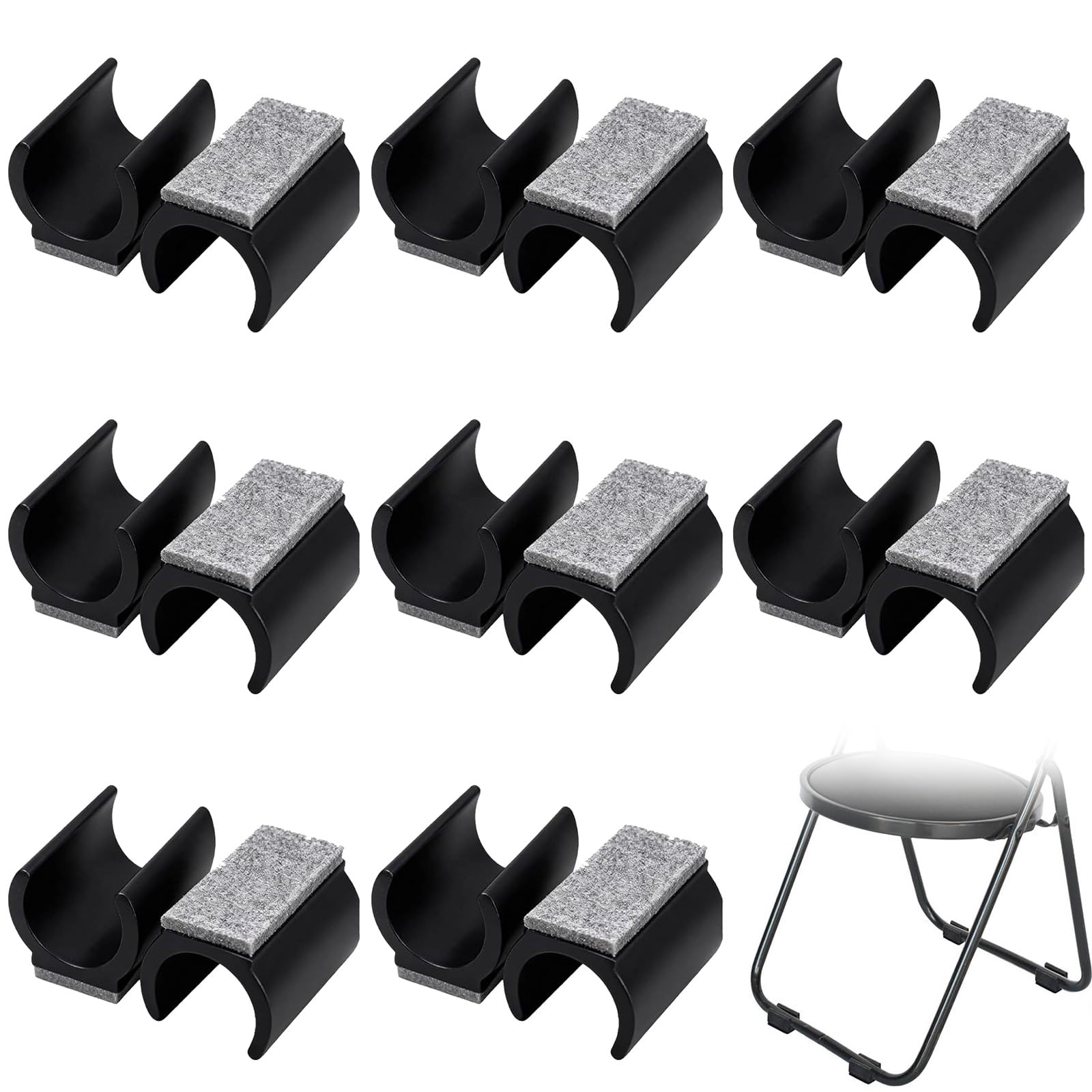 Protectores de suelo para patas de silla en U de 25 mm que evitan ruidos en el hogar