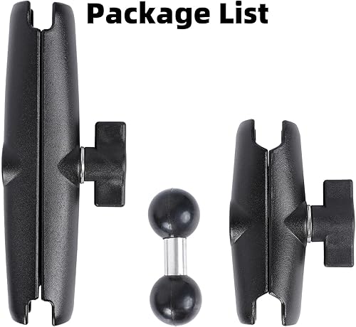 Miniatura 5 de Brazo de doble enchufe de doble extensión con adaptador de bola doble de 1 pulgada compatible con montaje de tamaño RAM B y otros dispositivos