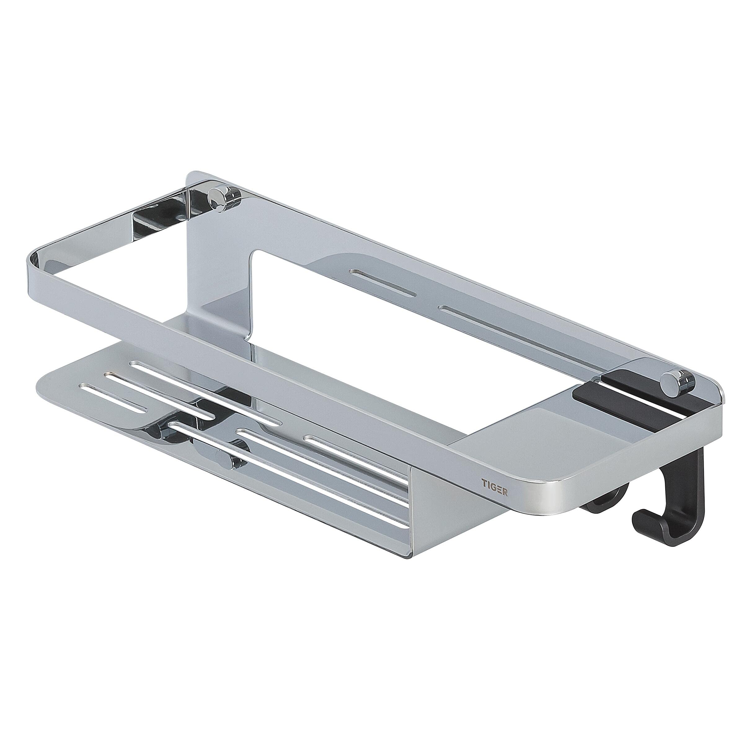 Tiger Caddy - Cesta de Ducha con Gancho, 32 cm, Color Cromo