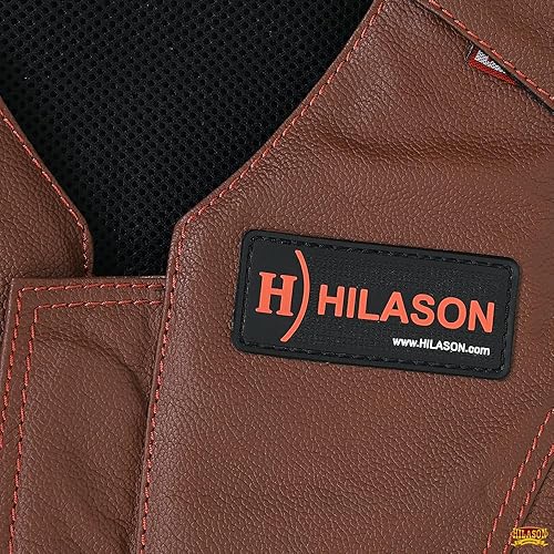 Miniatura 5 de HILASON Equestrian Horse Riding Vest Safety Protective Leather Maroon  Bull Riding Gear  Horse Riding Protective Vest