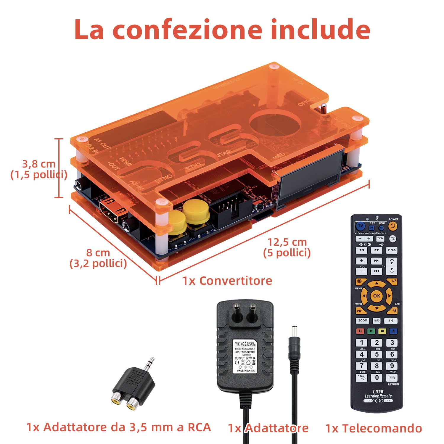 Mcbazel OSSC Scart Convertitore Open Source VGA a HDMI Component SCART v1.6 per Retro Gaming Console