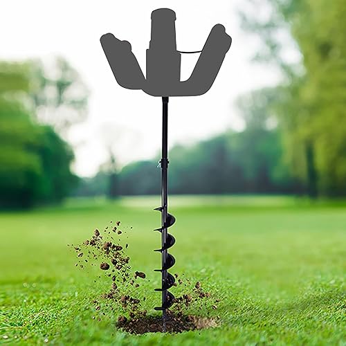 Broca de taladro de 4 pulgadas para jardín, broca en espiral, taladro en espiral para agujeros de poste, repuesto para excavadora de tierra