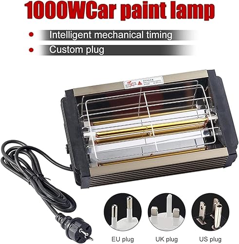 Miniatura 2 de Paint Dryer Infrared Paint Curing Lamp Shortwave Heater Baking Light Portable Handheld Infrared Car Paint Lamp Dryer Car Body Paint Dryer Paint