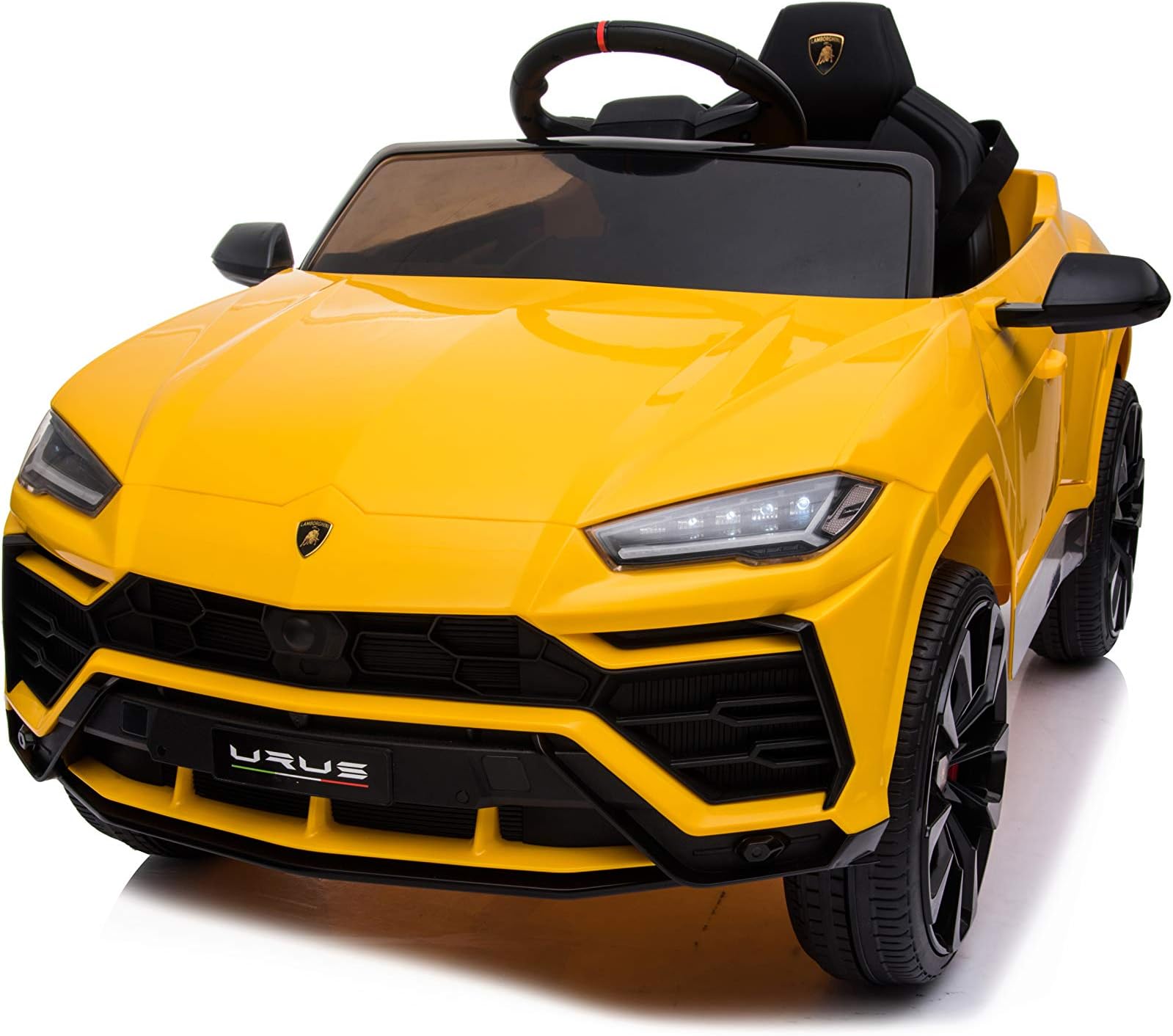 DAKOTT Lamborghini Urus 12V Kids Electric Ride On Car with Remote Control, Yellow