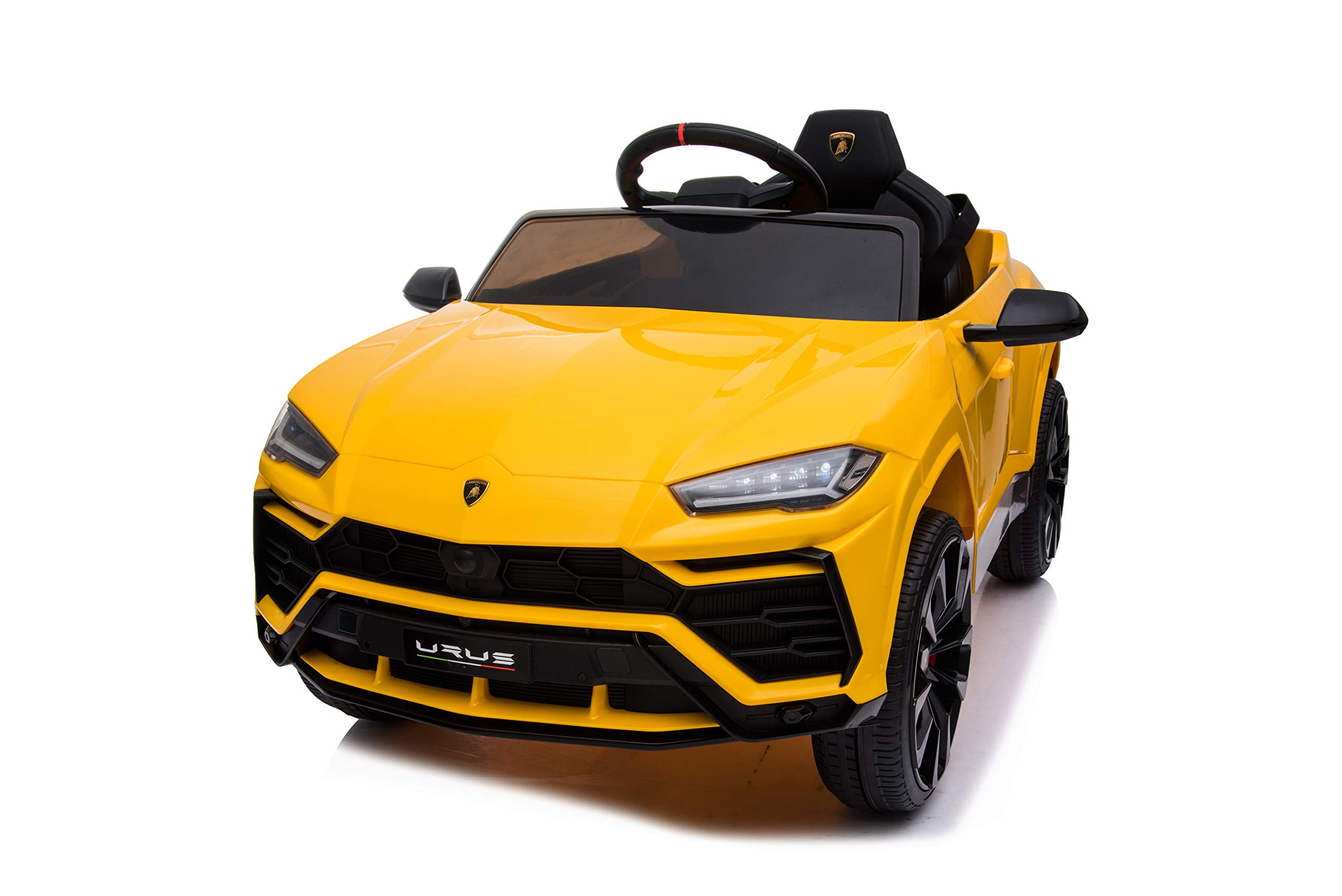 DAKOTT Lamborghini Urus 12V Kids Electric Ride On Car with Remote Control, Yellow