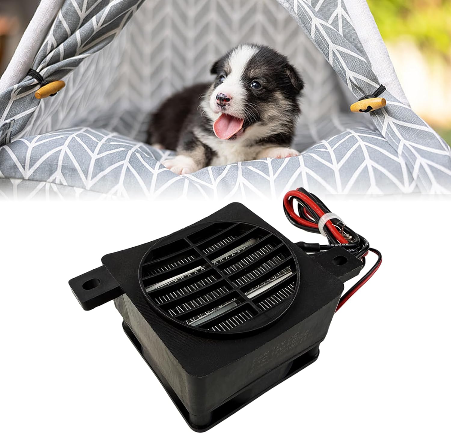 PTC Car Fan Air Heater, 12V 100W Constant Temperature Heaters with Ceramics Fast Heating, Air Dehumidification Fan Heater for Small Room Space Heater Air Conditioning Appliances