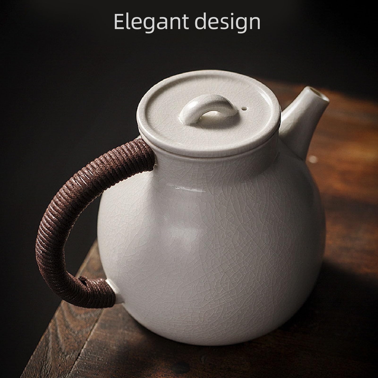 Generic Żaroodporny Ceramiczny Dzbanek na herbatę o Pojemności 800 Ml do Zaparzania Wrzącej wody. Herbata liściasta. Nadaje się do Domowego Biura