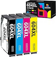 604XL Compatible Ink Cartridges for Epson 604 XL Multipack for XP-2200 XP-2205 XP-3200 XP-3205 XP-4200 XP-4205, Epson WF-2930 WF-2910 WF-2935 WF-2950 (Black, Cyan, Magenta,Magenta and and )