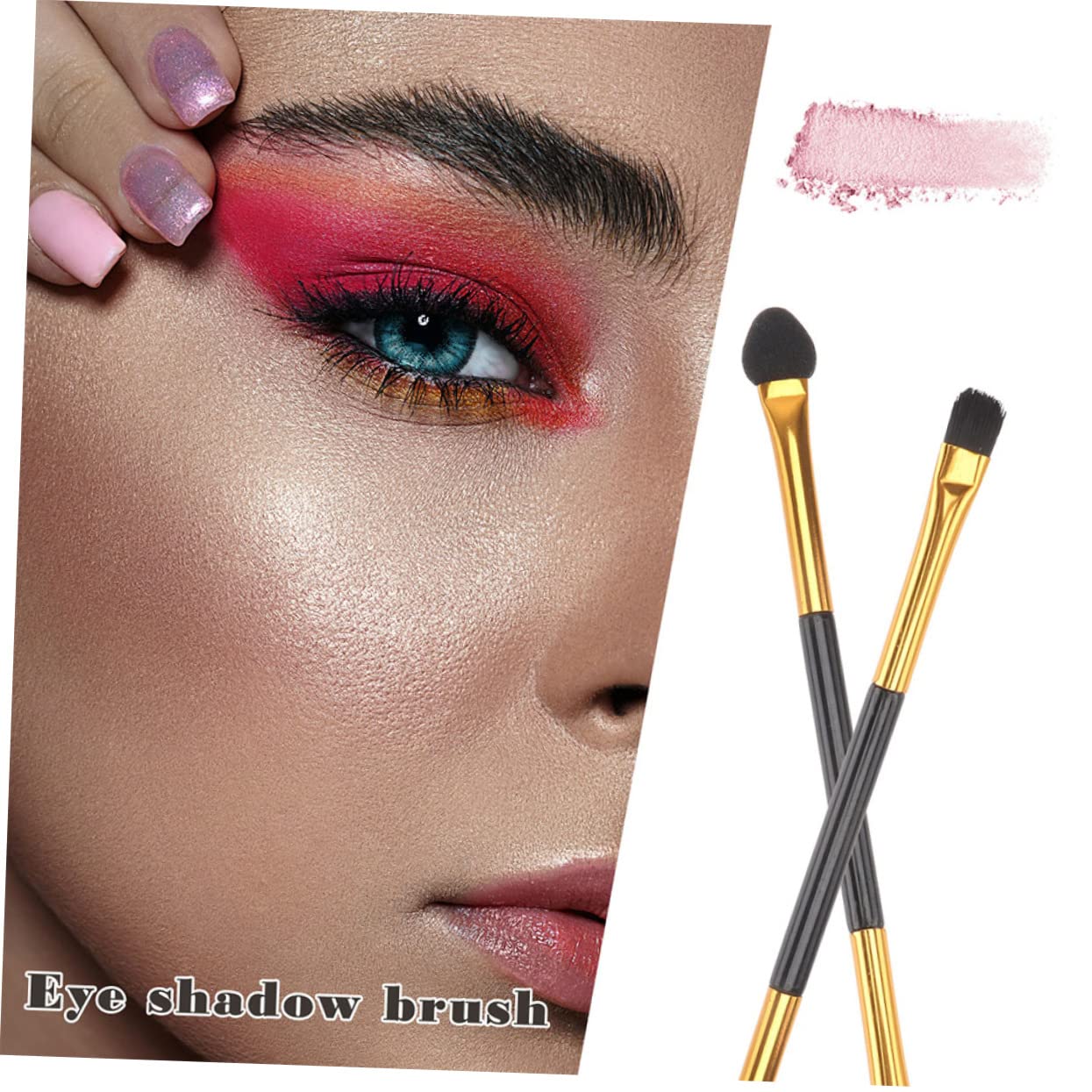 Baluue Cosmetics Brush Set 20pcs Eye Shadow Brush Doubleended Gentle on Skin Portable for Business Trips Daily Use