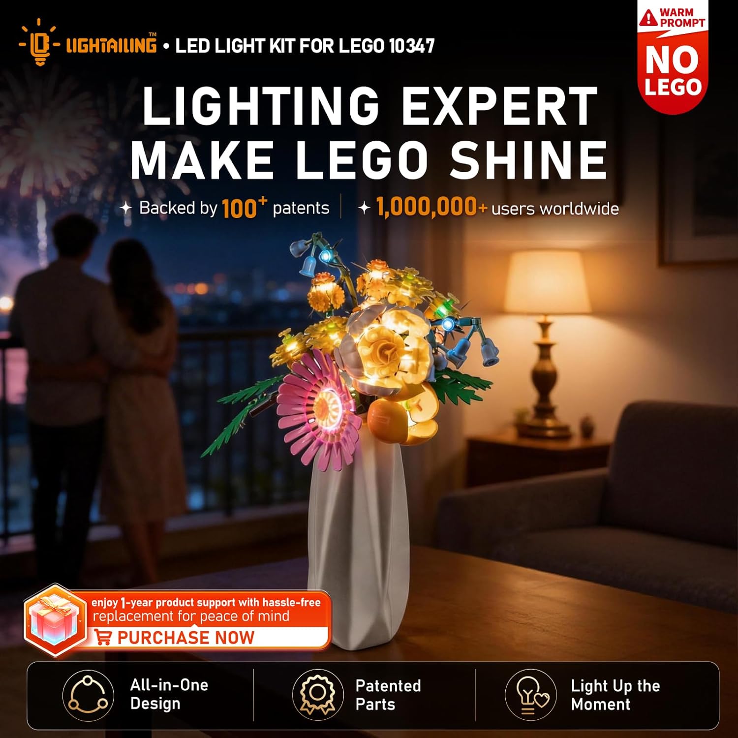 LIGHTAILING Light for Lego-10347 Petite Sunny Bouquet - Led Lighting Kit Compatible with Lego Building Model - NOT Included The Model Set