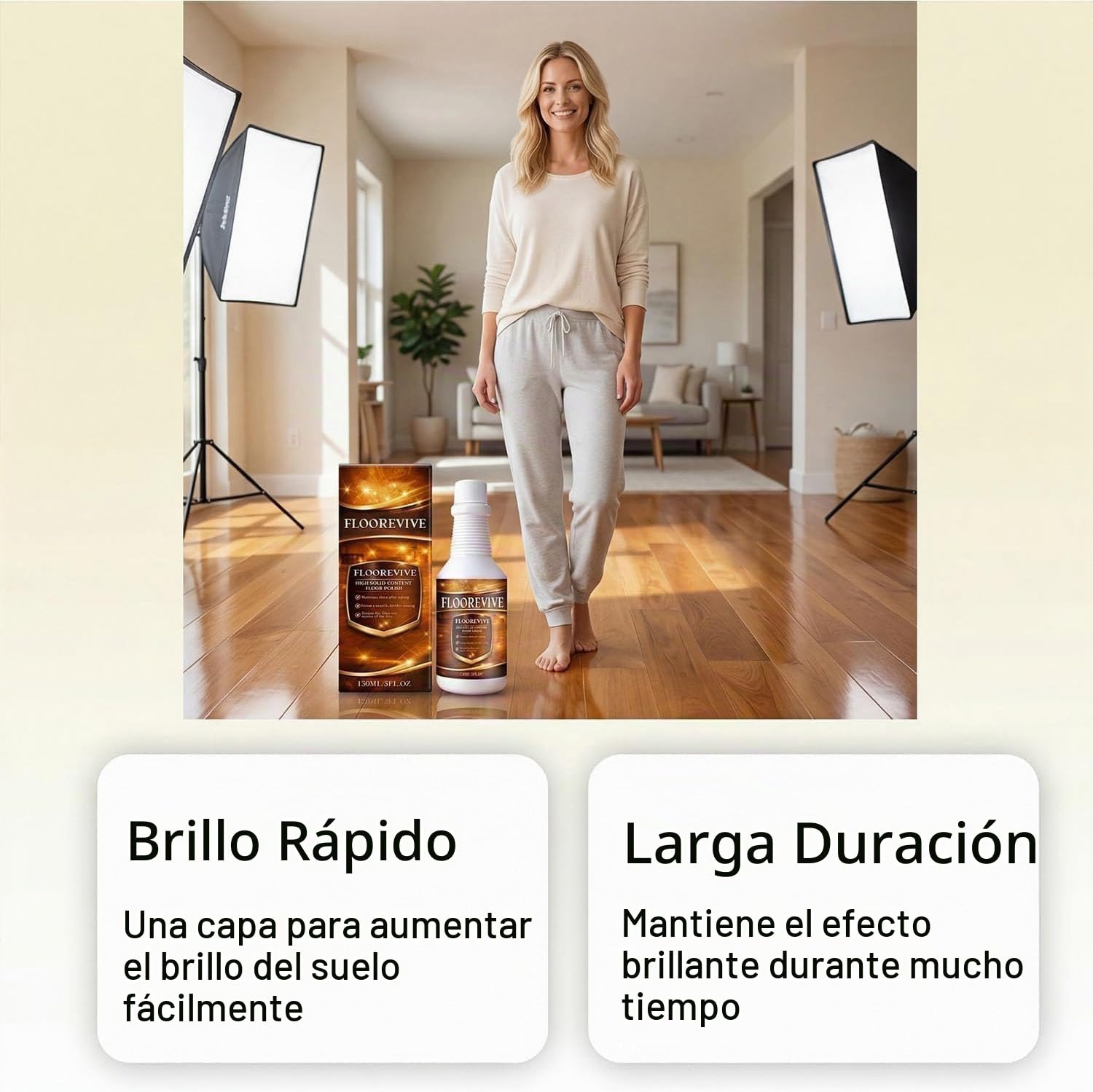 Floorevive Profesional Floor Restorer Cera Para Suelos De Alto Contenido En Sólidos