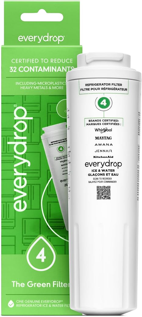 everydrop® by Whirlpool Ice and Water Refrigerator Filter 4, EDR4RXD1, Single-Pack