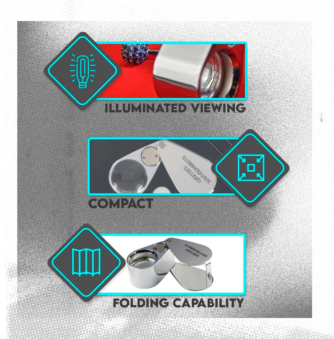 10X Magnifying Loupe with LED Light - Image 9