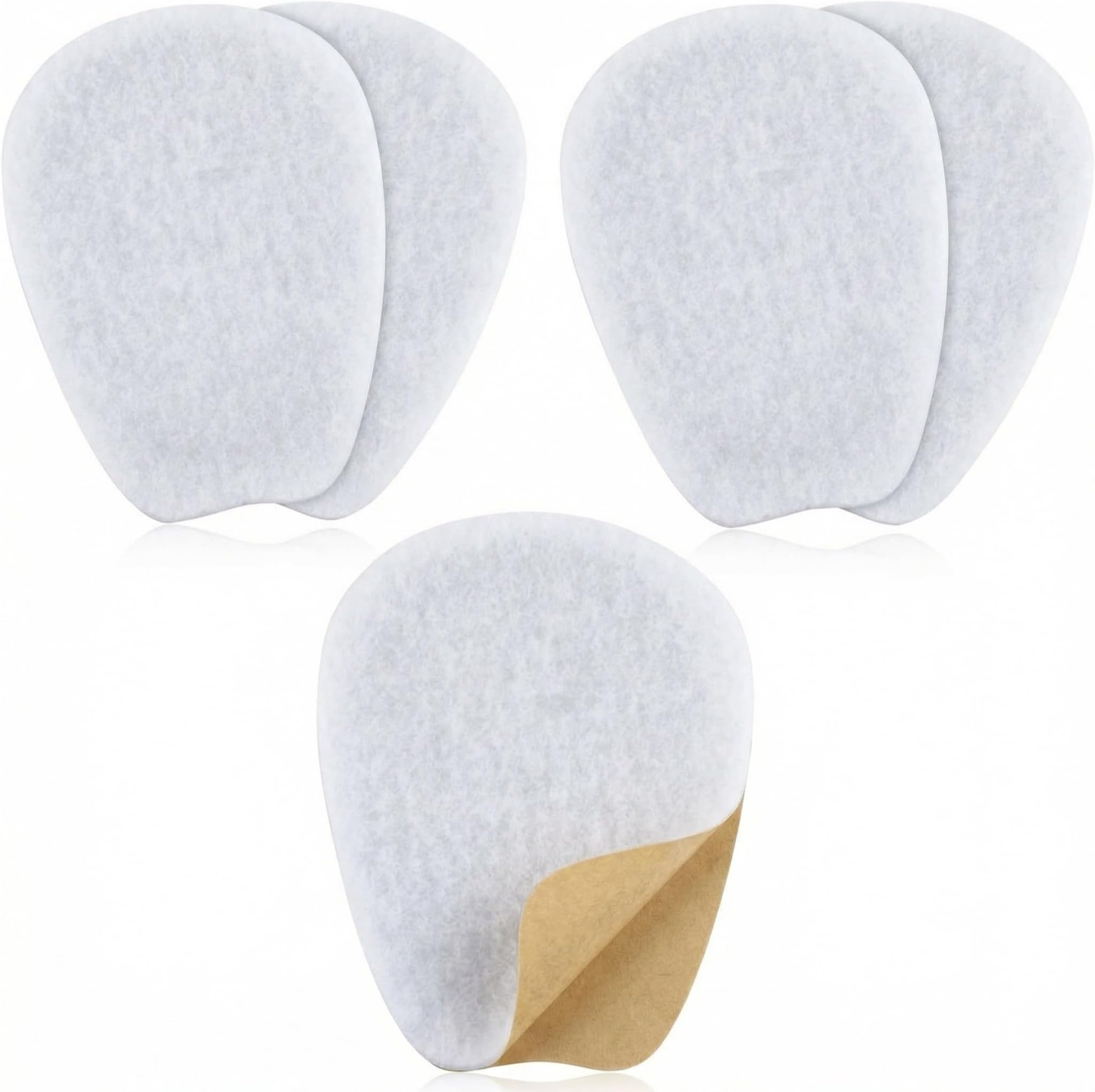 3 Pairs Medium Felt Shoe Tongue Pads Cushion Inserts for Comfort