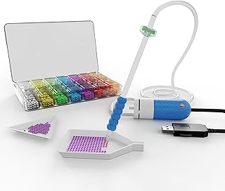 BAOOOHEE Electric Diamond Painting Pen-Vacuum Diamond Painting Pen,40PCS Diamond Painting Accessories Tools-Adult Diamond Painting Kit for Inlaying AB Grade Gemstones, No Wax Required(Blue)