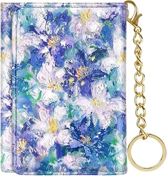 Trifold Womens Wallet RFID Blocking PU Leather Credit Card Holder