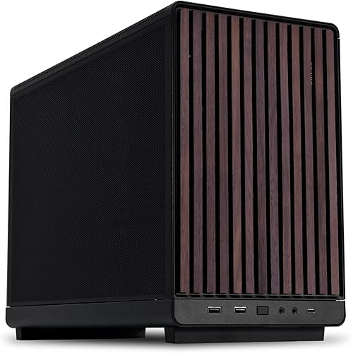 Lian Li A3-mATX-WD-26.3L Micro Form Factor Chassis-No Fans Included-Supports 360mm AIO-Modularity Design-for M-ATX, ITX Motherboard-DAN Cases Collaboration-Wood Front Panel-Black (A3X-WD)