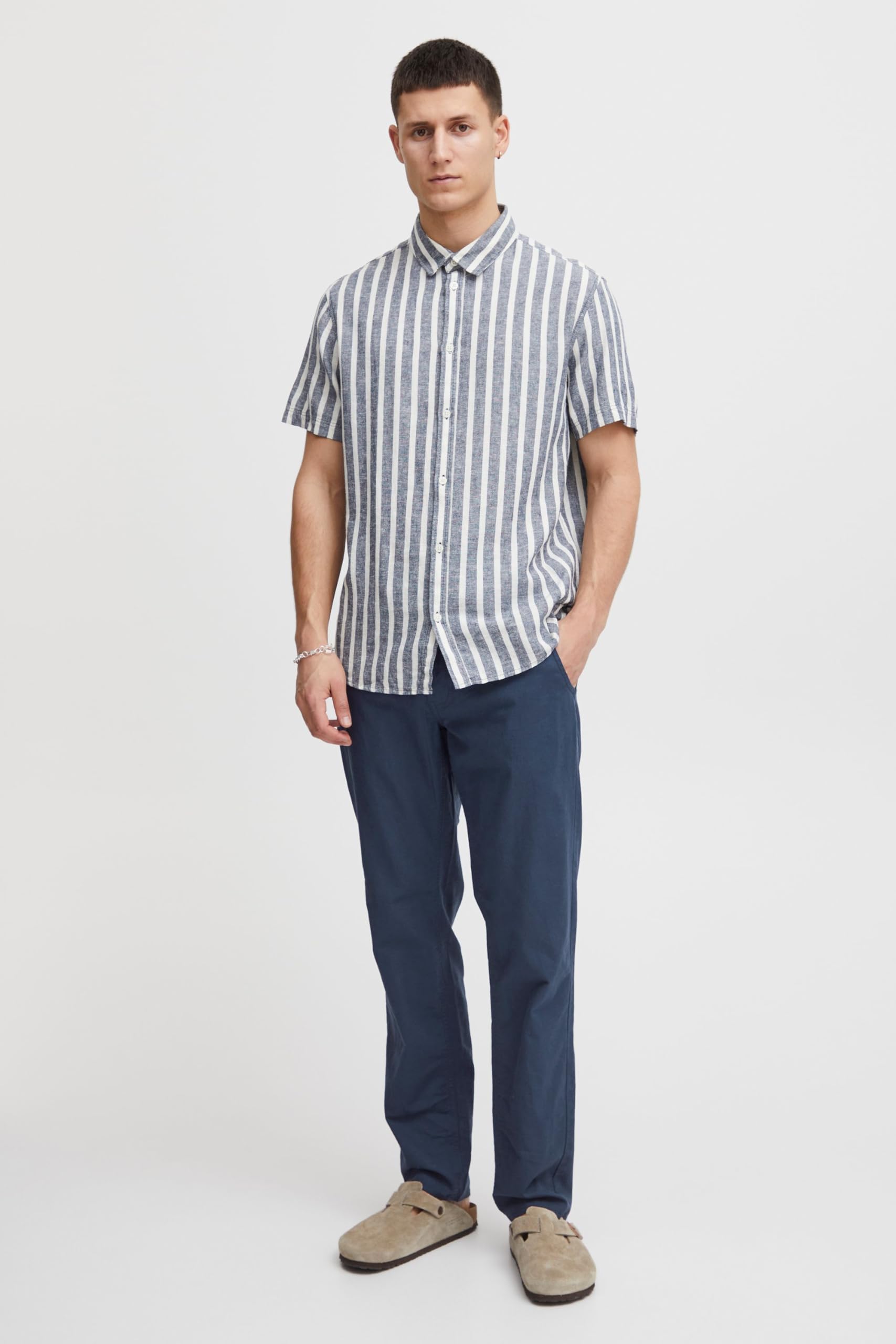 Blend BHLanias Herren Leinenhose Hose Stoffhose