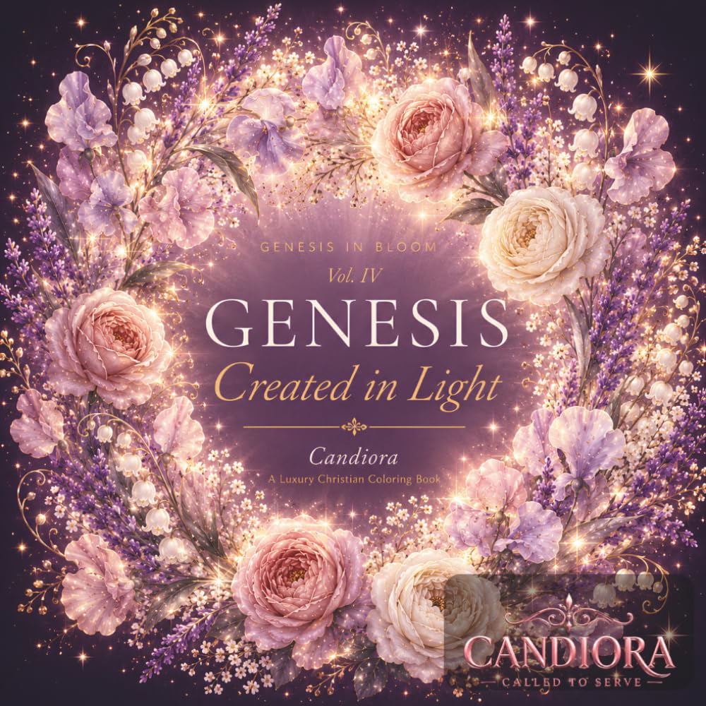 Genesis in Bloom: Created in Light: A Luxury Christian Coloring Book for Women — Imago Dei, Light & Luminous Botanical Scripture Art | Faith Coloring ... & Worth | Premium Christian Self-Care Gift