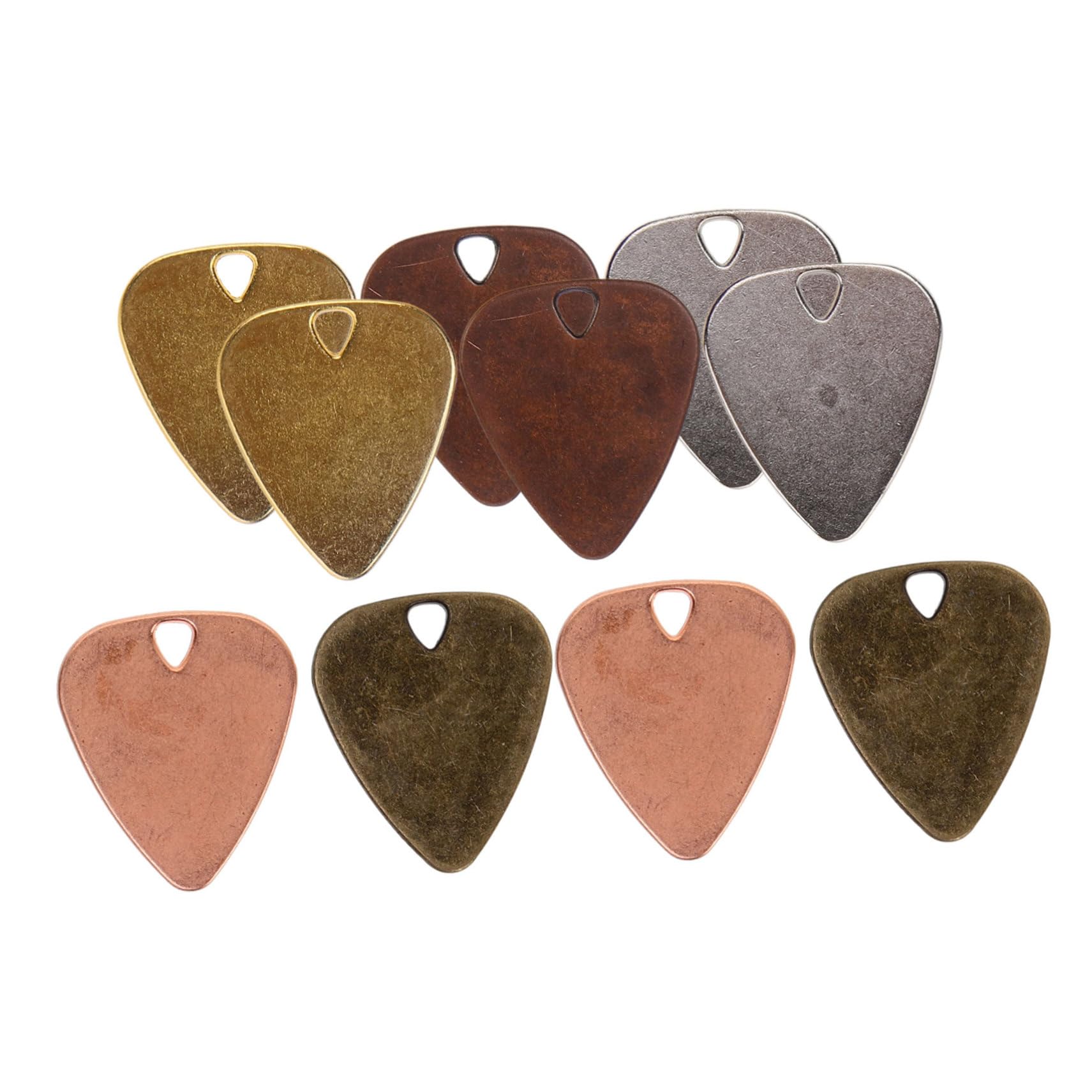 LIFKOME Púa De Guitarra Púas De Guitarra De Pulgar Púas De Banjo Selecciones De Bajo Selecciones De Ukelele Púas De Guitarra Eléctrica Púa De Bajo Aleación De Zinc